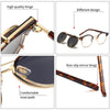 White Smoke GCV Double Layer Removable Lens Sunglasses The Blu-Ray Glasses Acetate Gothic Retro Steampunk Polarized Men Women Sunglesses
