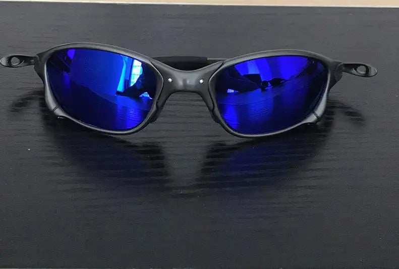 Dark Slate Gray MTB Man Polarized Sunglasses Cycling Glasses UV400 Fishing Sunglasses Metal Bicycle Goggles Cycling Eyewear Riding Glasses D4-3