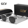 White Smoke GCV Double Layer Removable Lens Sunglasses The Blu-Ray Glasses Acetate Gothic Retro Steampunk Polarized Men Women Sunglesses