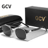 White Smoke GCV Double Layer Removable Lens Sunglasses The Blu-Ray Glasses Acetate Gothic Retro Steampunk Polarized Men Women Sunglesses