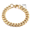 White Smoke Vnox 3-11mm Chunky Miami Curb Chain Bracelet for Men, Stainless Steel Cuban Link Chain Wristband Classic Punk Heavy Male Jewelry