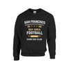 Dark Slate Gray Athletic Aesthetic San Francisco football Sweatshirt   |Gildan 18000
