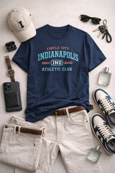 Indianapolis Athletic Club Tee Vintage Sports Shirt Circle City IND Indiana T Shirt