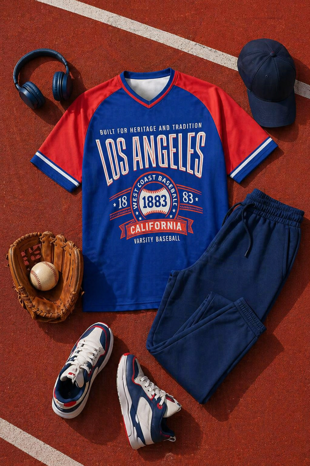 Los Angeles Vintage Baseball Jersey Style