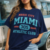 Miami 305 Athletic Club T-Shirt — Magic City Vintage Sport Tee