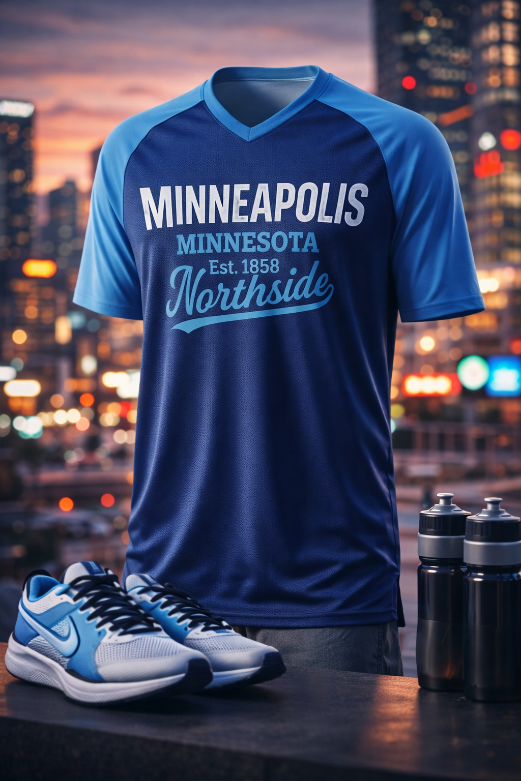 Minneapolis Minnesota Northside V-Neck T-Shir