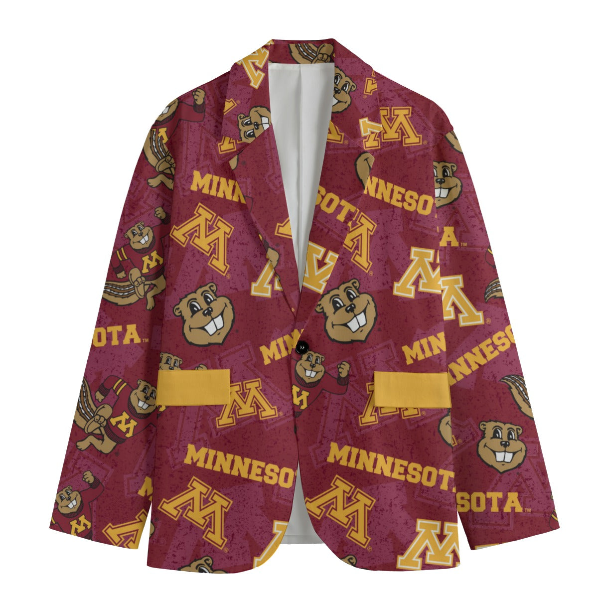 Maroon robe with Minnesota Golden Gophers logo on a white background