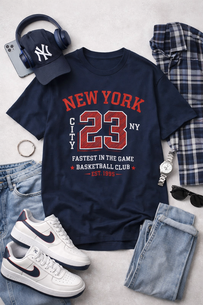 New York 23 Basketball Tee — Fastest in the Game Athletic Shirt
