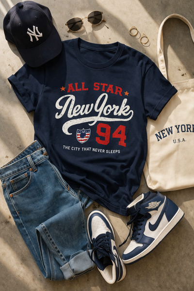 New York All Star 94 T-Shirt — The City That Never Sleeps Graphic Tee v