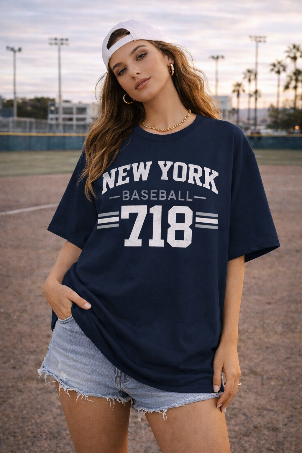 New York Baseball 718 Tee — Vintage City T‑Shirt