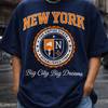 Black New York 'Big City Big Dreams' T-Shirt collegiate roam ready vibe shirt