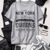 New York Queens Jackson Heights Tee — Vintage State College Graphic T-Shirt