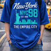 Midnight Blue New York T-Shirt NYC 98 – Empire City Urban Athletic Streetwear Tee