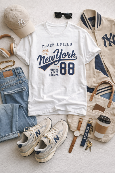 New York Track & Field '88 Vintage Graphic Tee