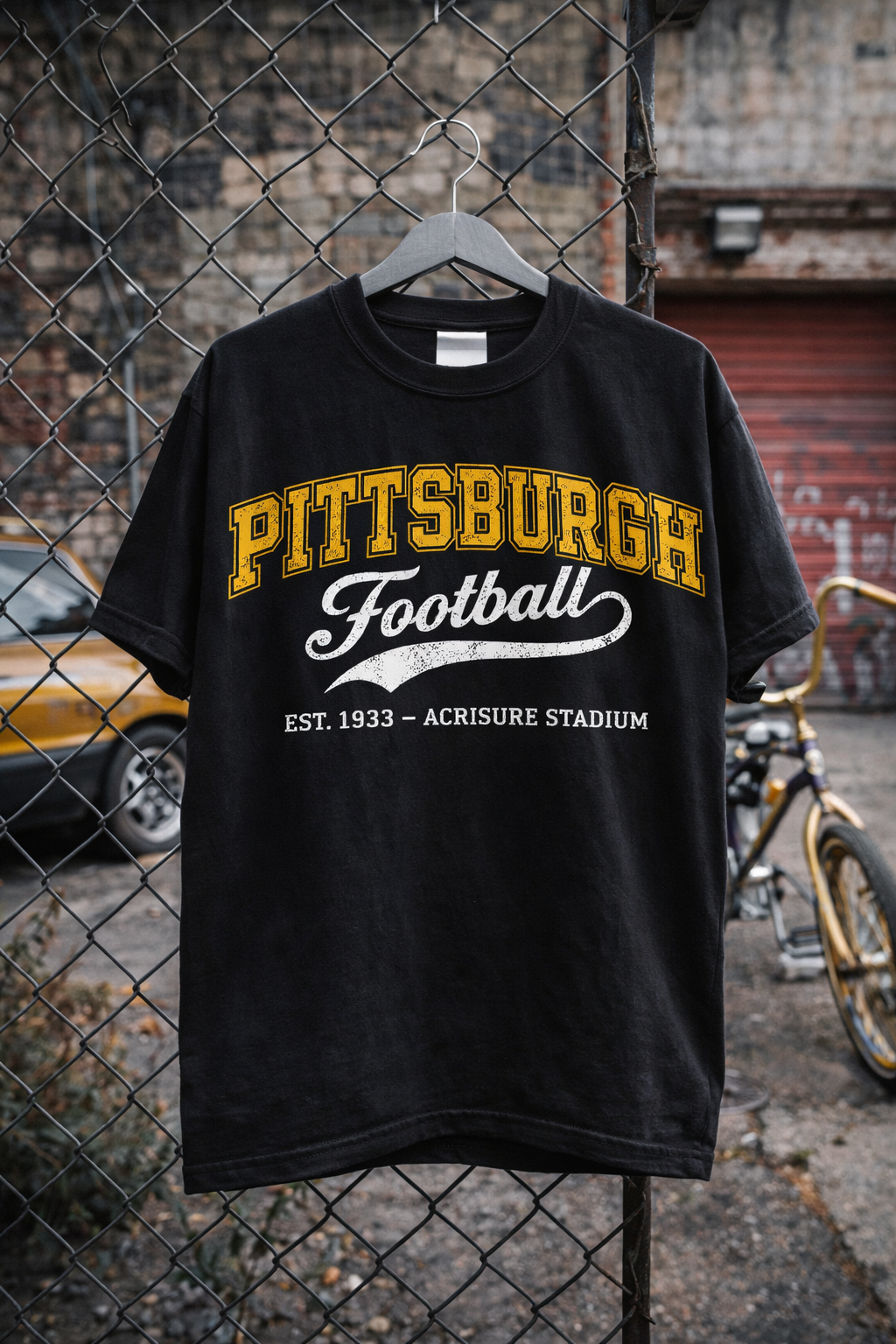 Pittsburgh Football Tee — Vintage Collegiate Crewneck