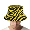 Pittsburgh Football Yellow Black Zebra Bucket Hat – breathable comfort wear, nfl fan apparel, image 1.0