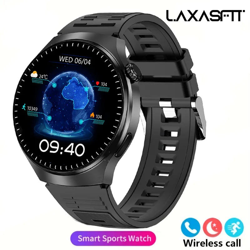 White Smoke G.L Wear 2025 New Men's Smart Watch HD Display Health Tracking Bluetooth Calling Voice Assistant Sports Smartwatch