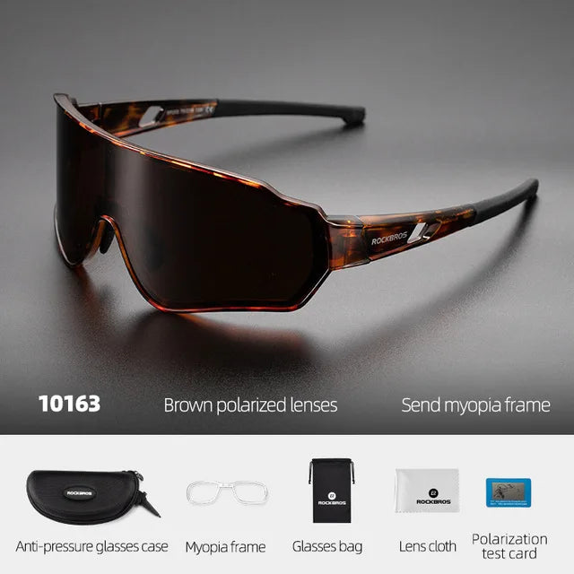Dim Gray ROCKBROS Bike Glasses MTB Road Polarized Lens Cycling Sunglasses UV400 Protection Outdoor Spots Local Shipping Bicycle Glasses