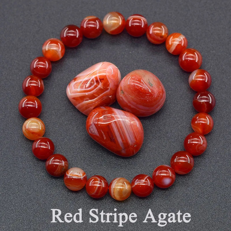 Dim Gray Natural Stone Genuine 5A Red Jasper Prayer Beaded Bracelets Women Men Rosary Meditation Bracelets Yoga Meditation Jewelry Gift
