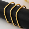 Black 316L stainless steel gold-plated bracelet Fashion Personality Simple Punk Retro Hip-hop High Temperament Bracelet