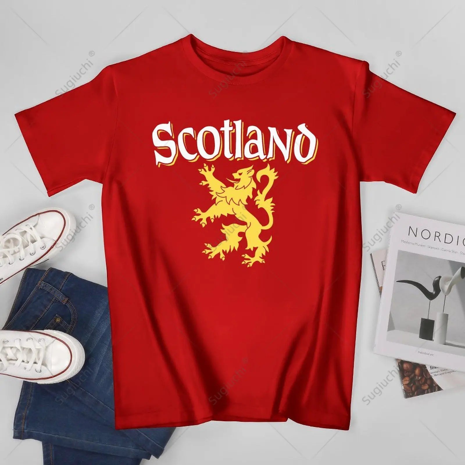 Unisex Men Scotland Rampant Lion Tshirt Tees T Shirts Women Boys 100% Cotton T-Shirt streetwear fashion product image 20