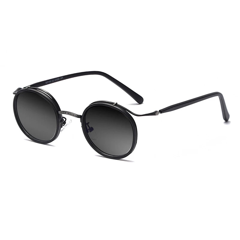 White Smoke Fashion Myopia Sunglasses Round Style Male Sunglasses Female Driver's Ultraviolet-proof UV400 Sun Glasses Diopter Myopia Goggles