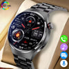 Black G.L Wear 2025 New Men's Smart Watch HD Display Health Tracking Bluetooth Calling Voice Assistant Sports Smartwatch