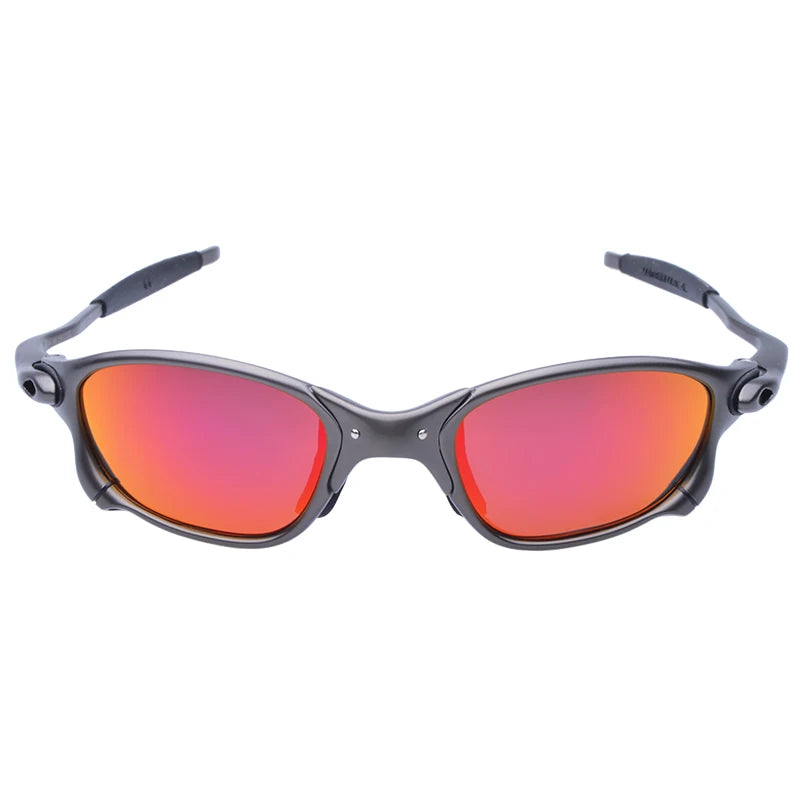 White Smoke MTB Man Polarized Sunglasses Cycling Glasses UV400 Fishing Sunglasses Metal Bicycle Goggles Cycling Eyewear Riding Glasses D4-3