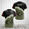 Turkish Men's T-Shirts Fashion Short Sleeve Tops Turkish Flag Print Shirts Summer Round Neck Oversized Men's Clothing Camisa