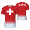 Sports Mesh T-shirt Switzerland Swiss Flag For Running Bike Soccer Tennis Football Fitness Tees 3D Printed