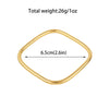 White Smoke 316L stainless steel gold-plated bracelet Fashion Personality Simple Punk Retro Hip-hop High Temperament Bracelet