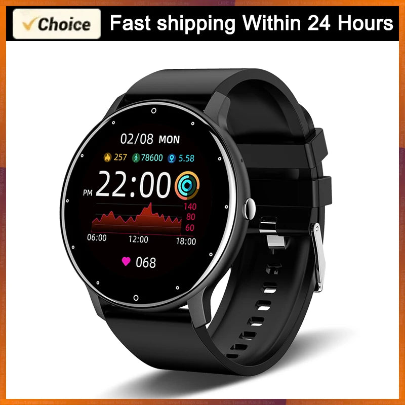 White Smoke LIGE Waterproof Women Smart Band Watch Real-time Weather Forecast Men Watches Sports Ladies Smart Watch For Women Android IOS