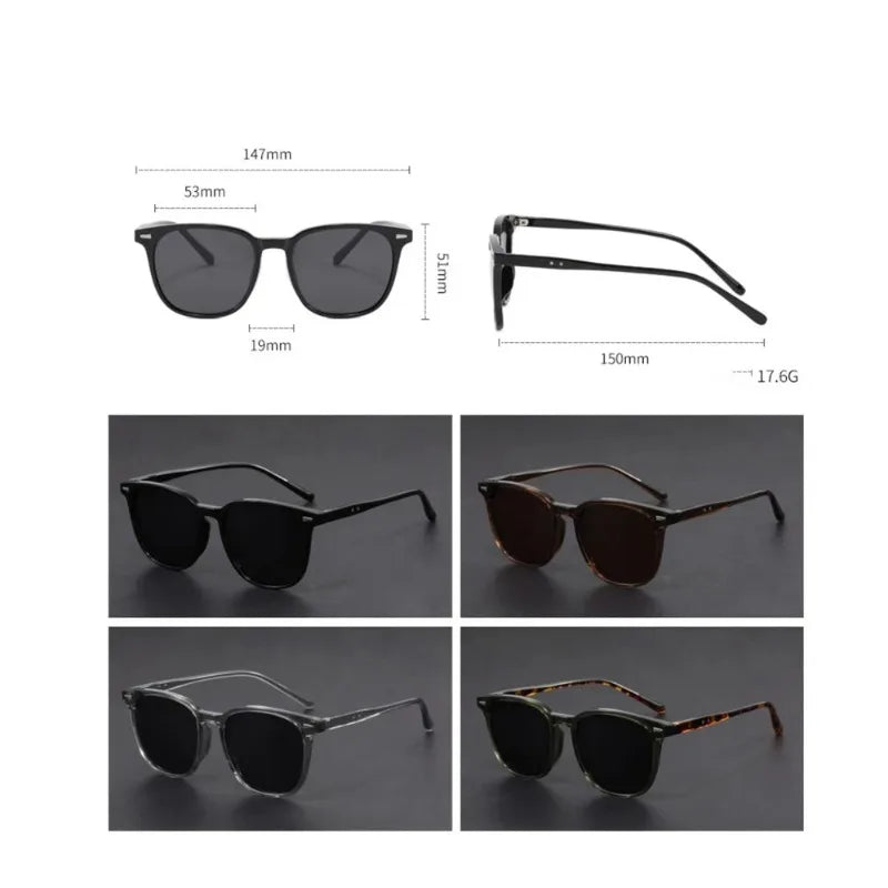 White Smoke New Male And Female Ultralight Round Sunglasses Driving Fishing UV Polarized Fashion Sun Glasses UV400 Glasses