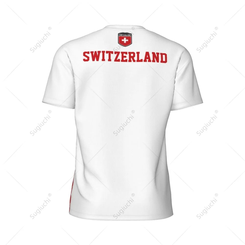 Exclusive design Switzerland Flag Grain 3D Printed Men For Running Bike Soccer Tennis Fitness Sports tshirt Mesh Short T-shirt streetwear fashion product image 41