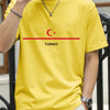Turkey National Flag Printed Men T Shirts Hip Hop All-Match T-Shirt Cotton Summer Clothes Casual Oversize Trendy Sportswear