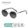 White Smoke Fashion Myopia Sunglasses Round Style Male Sunglasses Female Driver's Ultraviolet-proof UV400 Sun Glasses Diopter Myopia Goggles