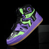 Futuristic High Top Sneakers – Streetwear Anime Style Shoes, Chunky Sole Statement Urban Trainers