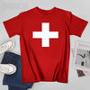 Switzerland Flag Swiss Men Tshirt Tees O-neck T Shirts Women Boys 100% Cotton T-Shirt
