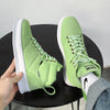 High Top Streetwear Sneakers – Lightweight Chunky Sole Casual Shoes, Comfortable Urban Trainers