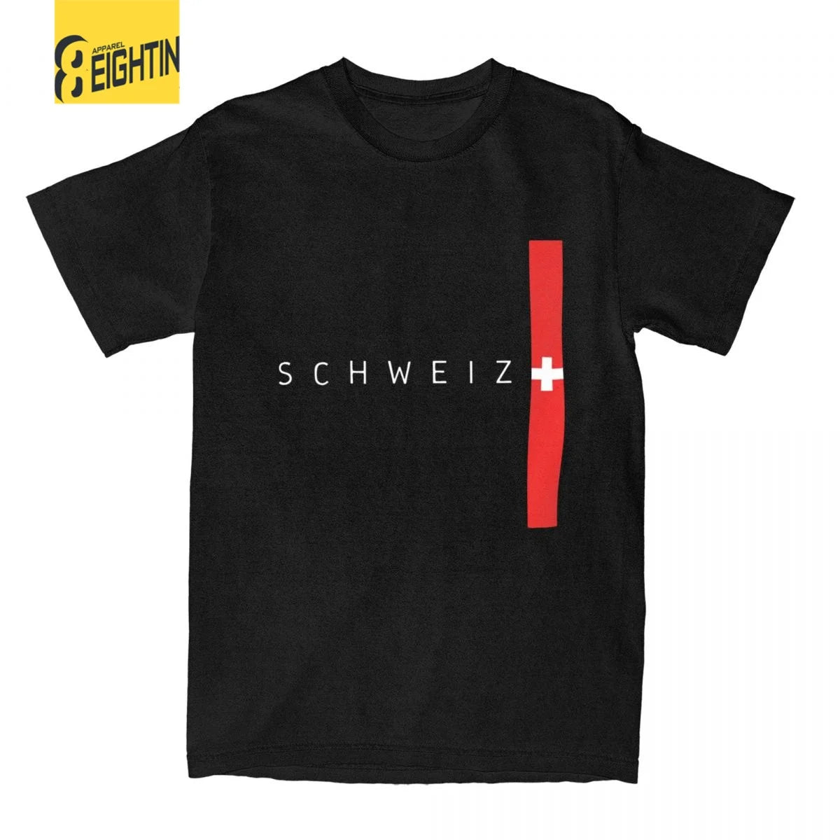 Novelty Switzerland Flag County T-Shirts Men Round Neck Pure Cotton T Shirt Short Sleeve Tees Big Size Tops streetwear fashion product image 2