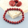 Seashell Natural Stone Genuine 5A Red Jasper Prayer Beaded Bracelets Women Men Rosary Meditation Bracelets Yoga Meditation Jewelry Gift