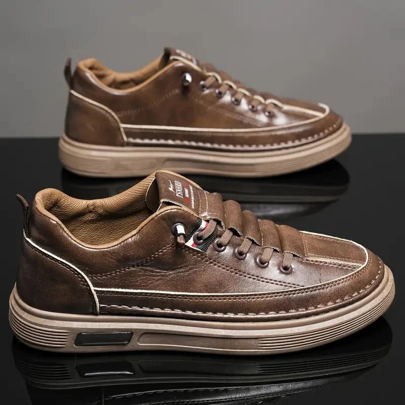 Casual leather sneakers / Comfort shoes / Everyday walking