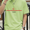 Turkey National Flag Printed Men T Shirts Hip Hop All-Match T-Shirt Cotton Summer Clothes Casual Oversize Trendy Sportswear