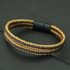 Dark Slate Gray Noter Grade A Ethnic Fabric String Bracelet For Men Double Layer 6 Colors Available Sports Sweat Absorbent Braslet Bangle Hombre