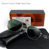 White Smoke Pilot AO Sunglasses Men Top Quality Brand Designer AGX Tempered Glass Lens Sun Glasses Male