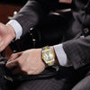 Black NIBOSI Fashion Men Watches Top Brand Luxury Wristwatch Day Date Miyota Quartz Watch Men Waterproof Steel Male Clock Reloj Hombre
