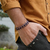 Dark Slate Gray Noter Grade A Ethnic Fabric String Bracelet For Men Double Layer 6 Colors Available Sports Sweat Absorbent Braslet Bangle Hombre