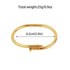 White Smoke 316L stainless steel gold-plated bracelet Fashion Personality Simple Punk Retro Hip-hop High Temperament Bracelet
