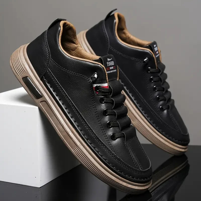 Casual leather sneakers / Comfort shoes / Everyday walking streetwear fashion product image 6