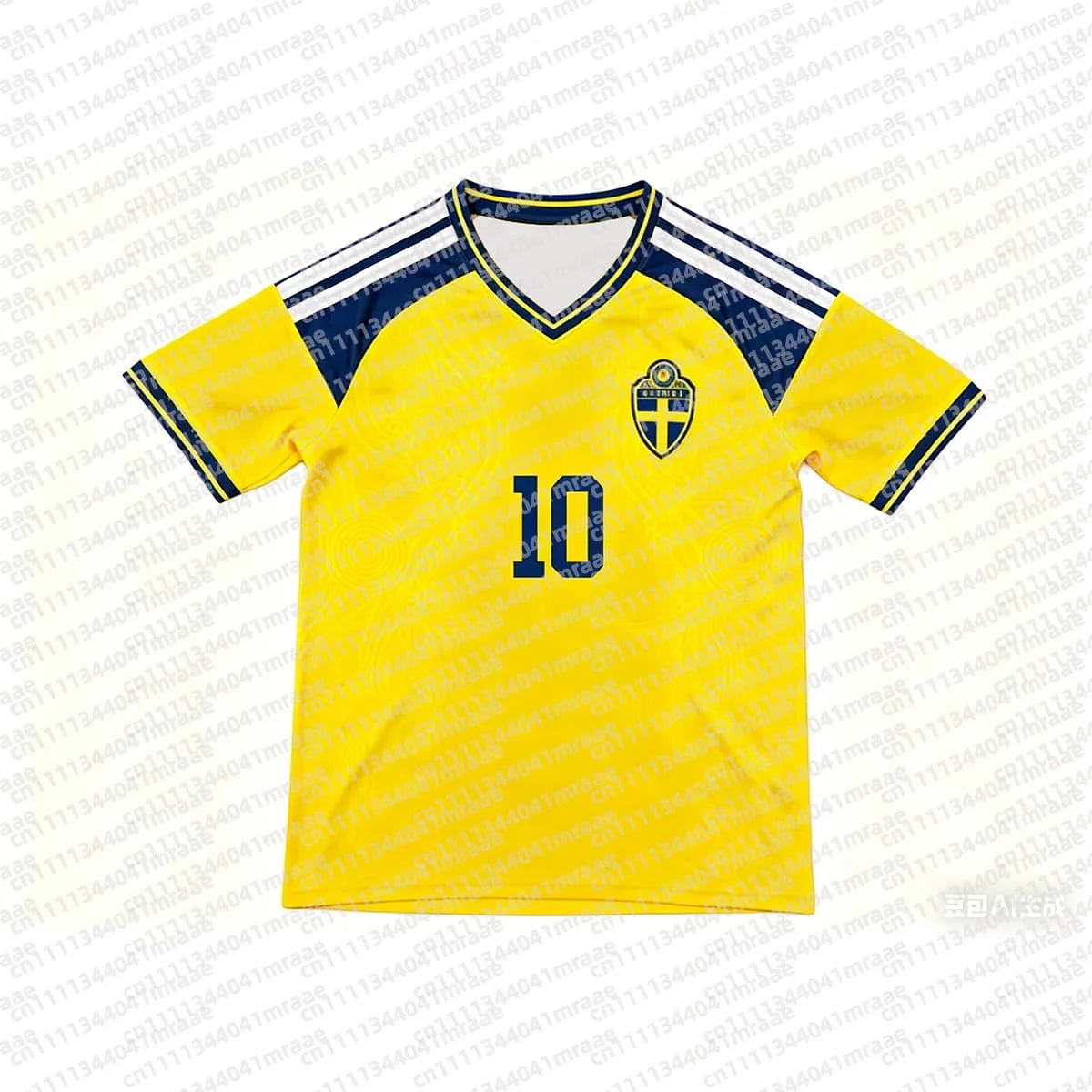 Sweden Team Home 10 Soccer Jersey Yellow Men T-shirts Training Wear Oversized Casual Tops Breathable Quick Drying Beach Top streetwear fashion product image 8